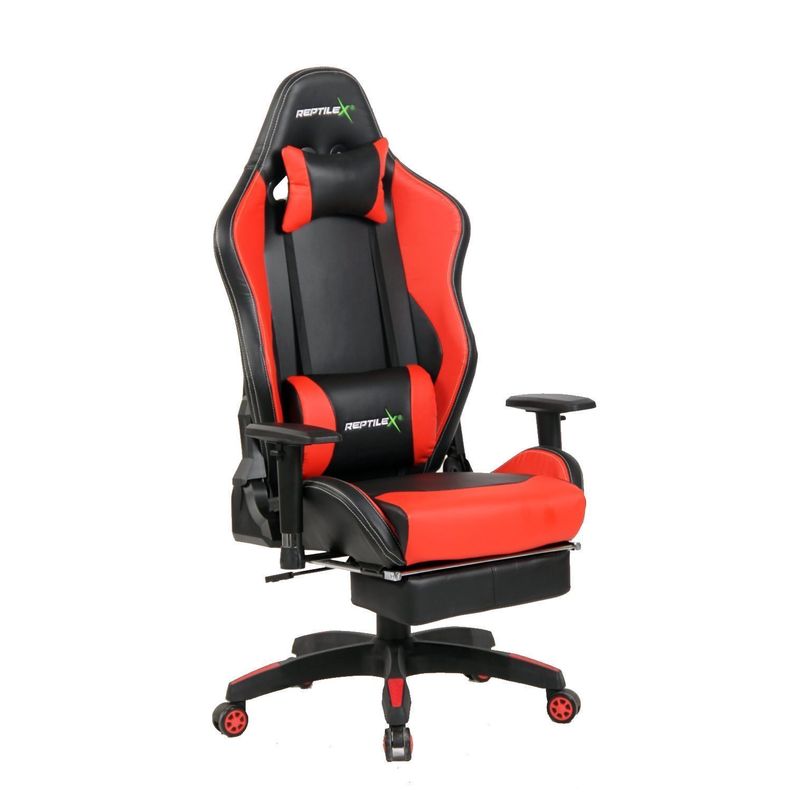 Silla Gamer Butaca Con Apoya Brazos Y Pies Rojo - PuntoStore-1