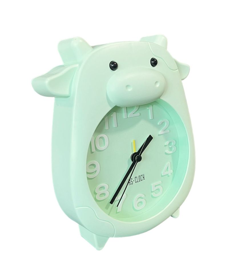 Reloj Despertador Reloj De Mesa Infantil Cerdito Niños V-0