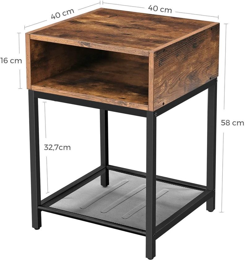 Mesa de Apoyo con cajon y Canasta - LEE46-1