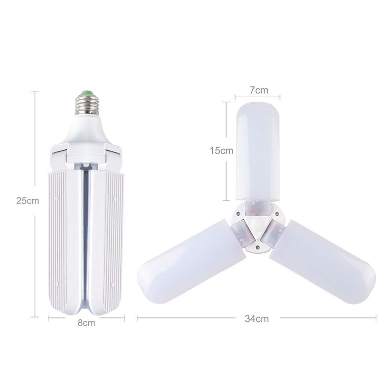 Ampolleta LED Bright Fan 3 Hélices 45W E-27-1