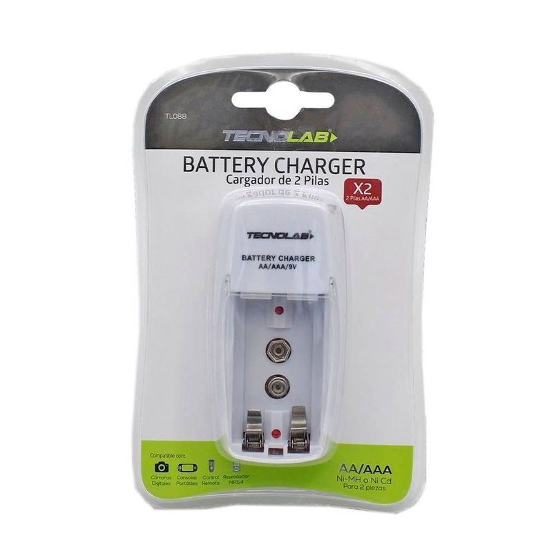 Cargador De Aa - Aaa O Baterias 9v Dual Volt 110v-220v Tl088-2