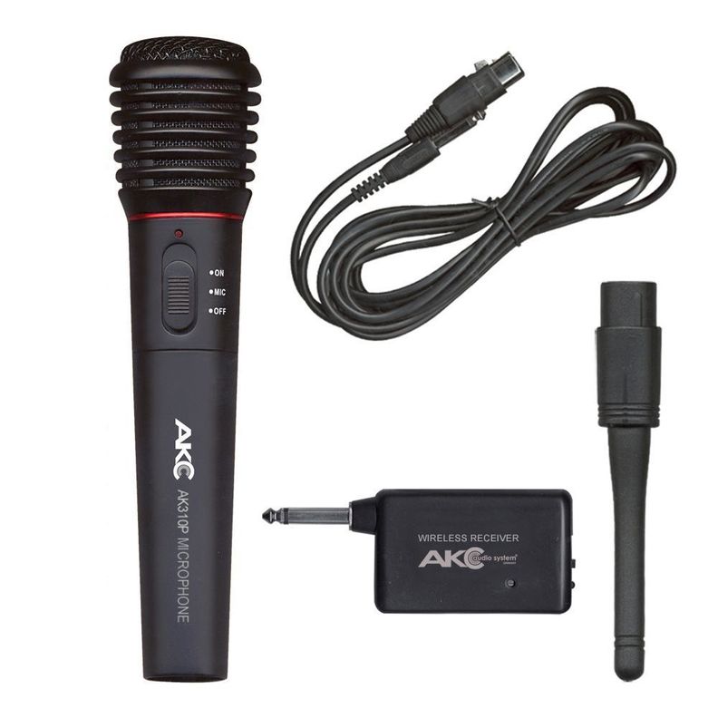 MICROFONO ALAMBRICO /INALAMBRICO PLASTICO AKC-1
