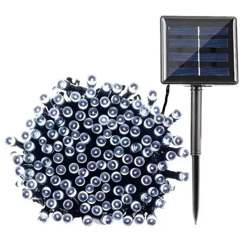 Luces Led Guirnalda Solar 200 Blanco20 Metros -0