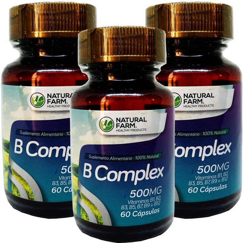 3 X NATURAL FARM B-COMPLEX VITAMINA 60 CAPS-0