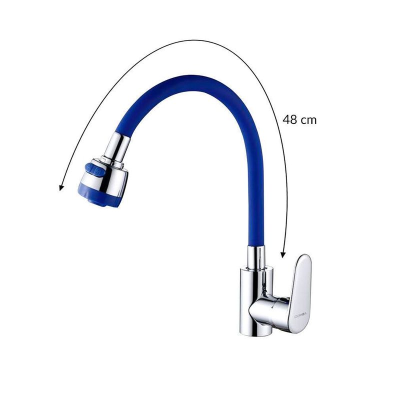 Manguera Flexible Lavaplatos Cocina Azul-1