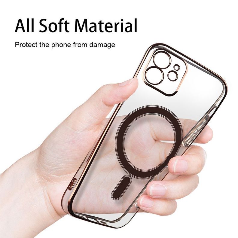 Carcasa Transparente Magsafe iPhone 13 Pro / Verde-2