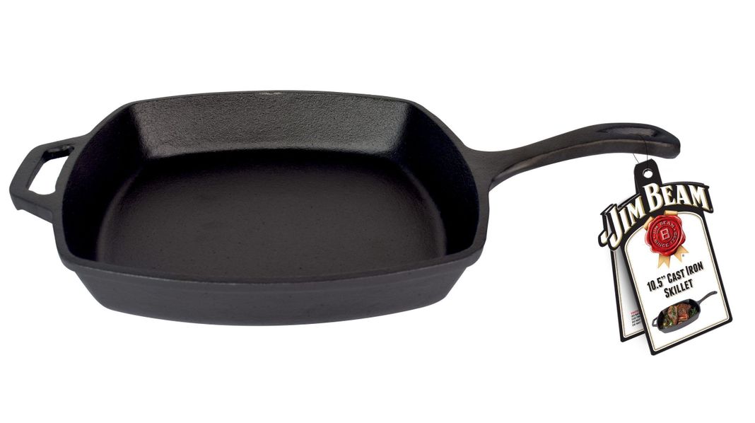 Plancha Cuadrada Hierro Fundido Jim Beam Negro