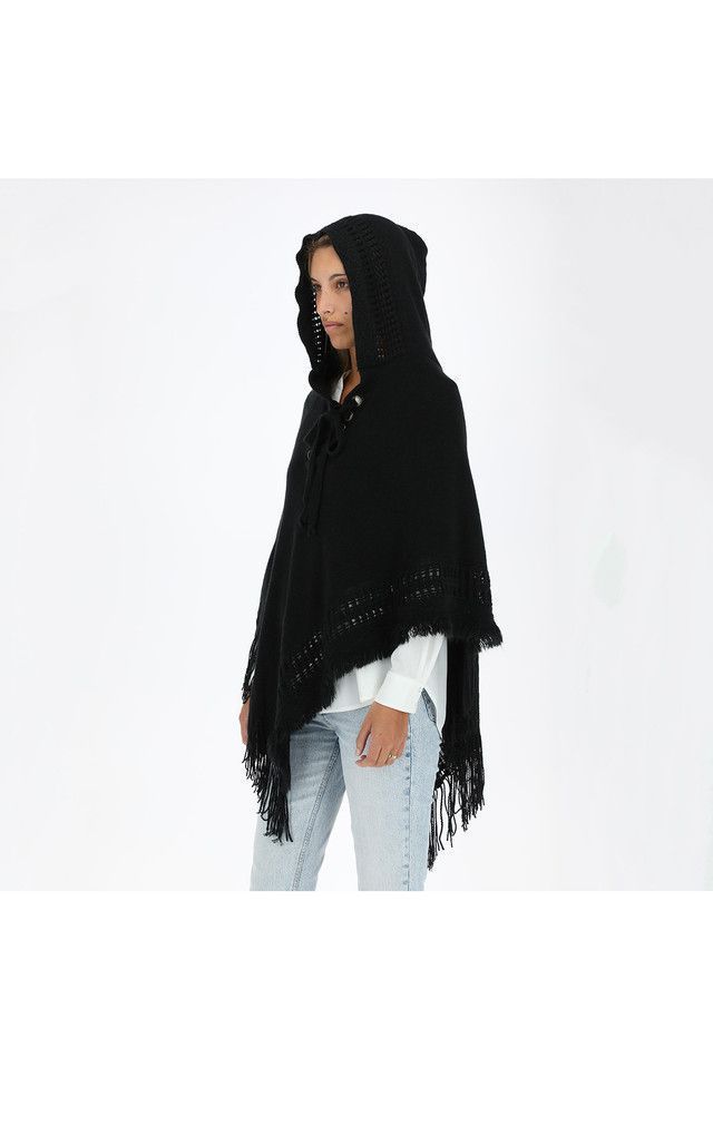 Poncho Ojetillo Negro i-D