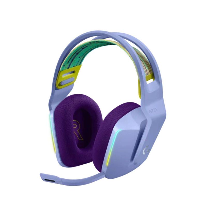 Audífonos Gamer Inalámbricos Logitech G Series G733 Lila-0