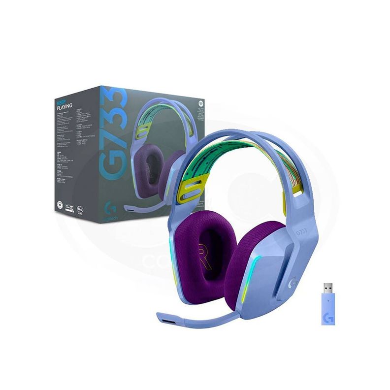 Audífonos Gamer Inalámbricos Logitech G Series G733 Lila-3