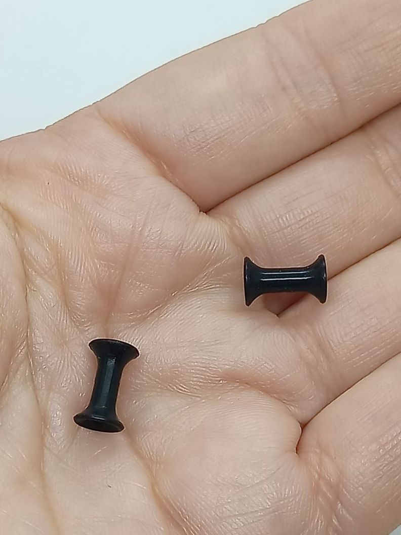 Expansores piercing silicona 3mm dos un grueso túnel tapón -4