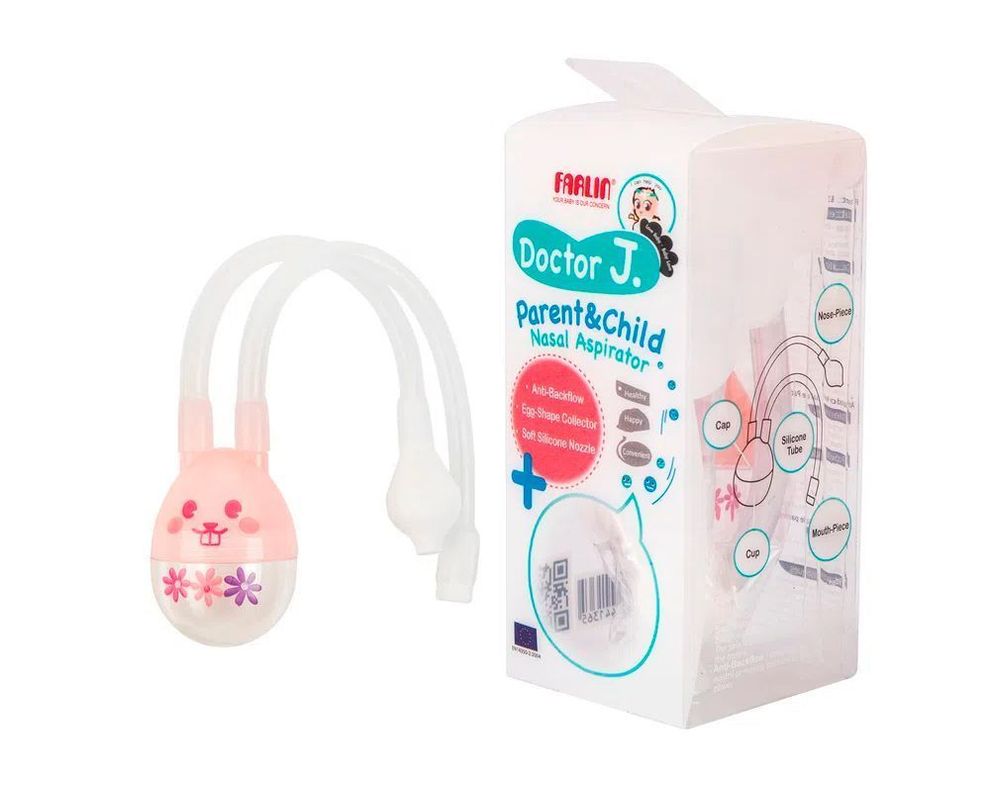 Aspirador Nasal Manual Rosado-1