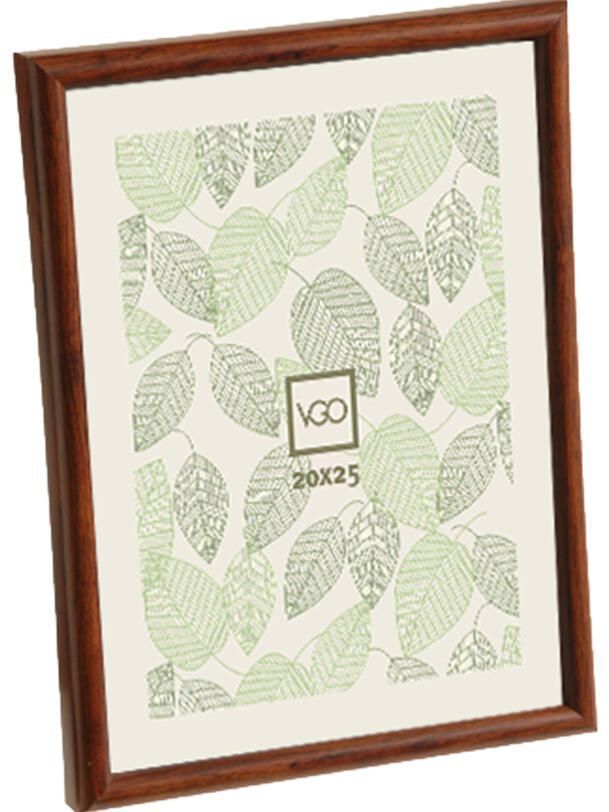 Marco plastico simil madera Marron 40x50 cm Cafe