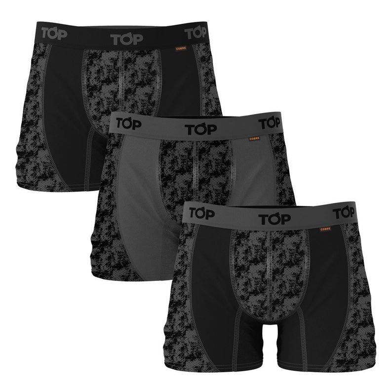 Boxers Medio Microfibra Cobre Pack 3 C2-0