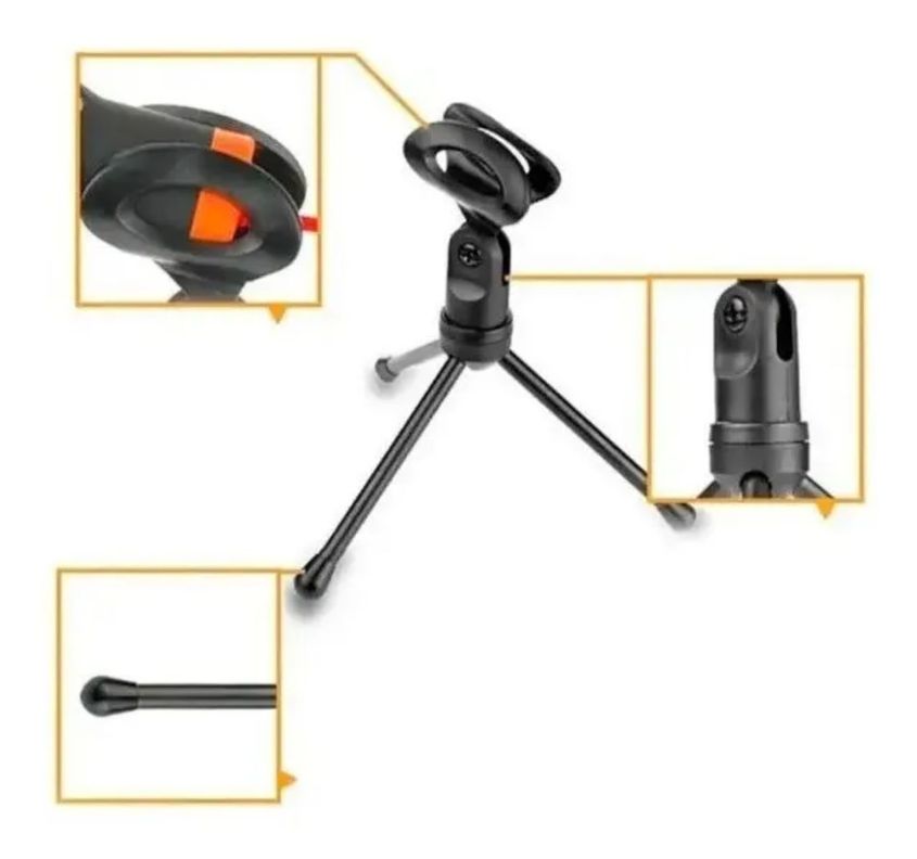 Micrófono Condensador Con Soporte QY-K222-2