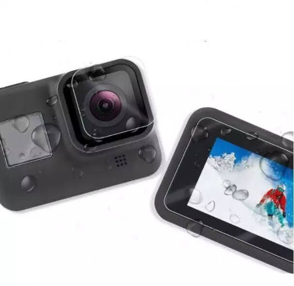 Set De Láminas De Vidrio Templado Gopro Hero 8 -0