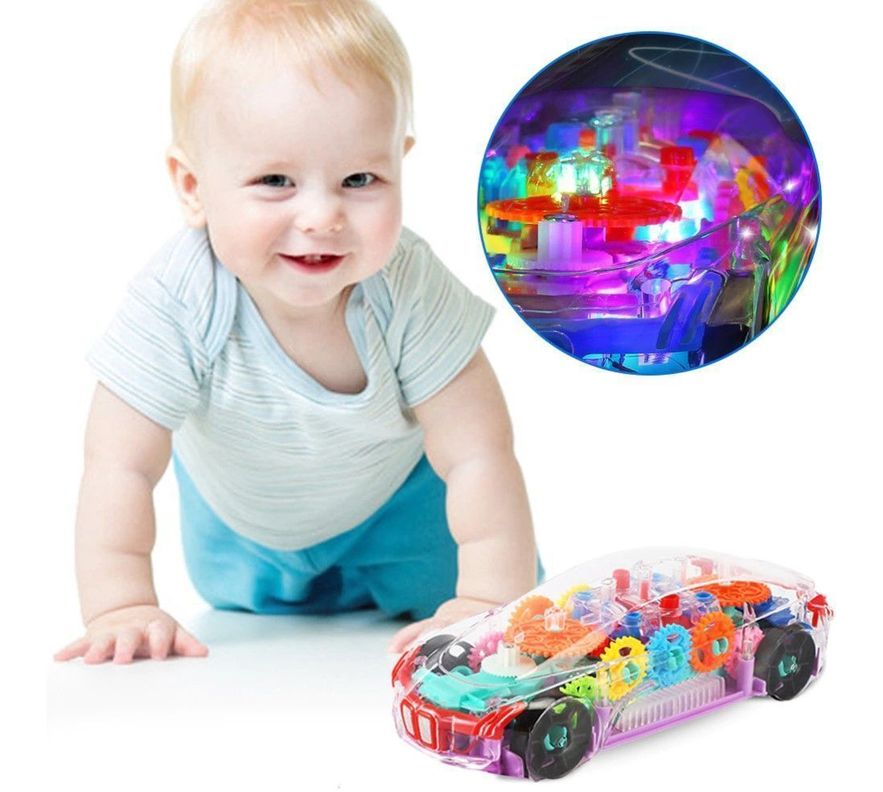Auto transparente de Engranaje con Luz y Sonido-0