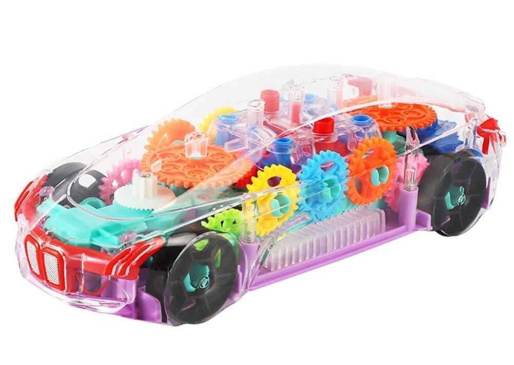 Auto transparente de Engranaje con Luz y Sonido-2