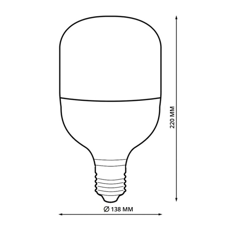 Ampolleta LED T100 E-27 Empavonado 50W-3