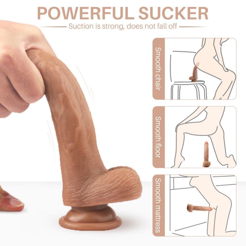 Croods Dildo Vibrador Realista Con Bala Vibradora Y Control Remoto-5