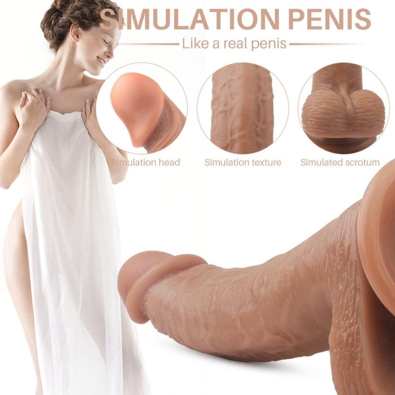 Croods Dildo Vibrador Realista Con Bala Vibradora Y Control Remoto-4