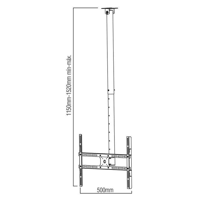 Soporte TV de Techo 10" a 80" - 360° - Inclinable-2