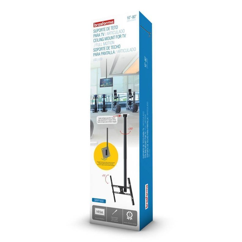 Soporte TV de Techo 10" a 80" - 360° - Inclinable-4