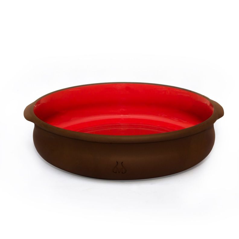 Tartera con Atril de Madera Mestiza Rustica Rojo-1