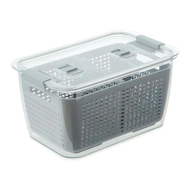 Contenedor Organizador De Frutas Para Nevera Refrigerador Con Tapa-0