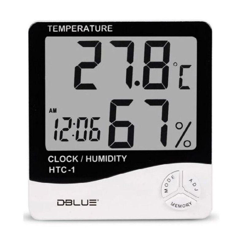 Reloj digital Dblue Termohigrometro Humedad-0