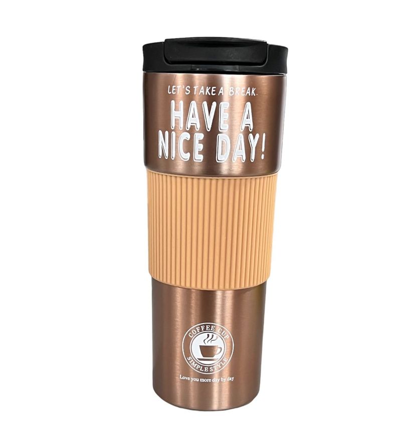 Termo Agua Caliente Y Fria Cafe Vaso Termico Metalico 500ml D-0
