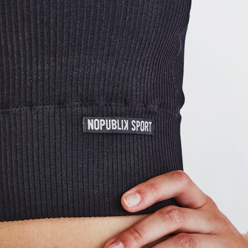 Peto Tipo Polera Deportivo Caprera Negro No Publik-3