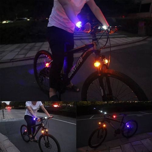 Pack 2 Luces Led Bicicleta Silicona-2