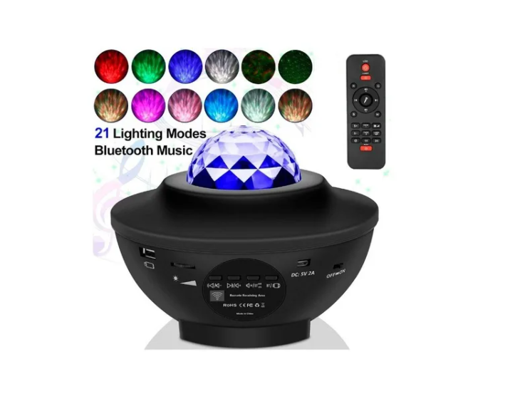 Proyector De Galaxia Estrellas Led Y Sonido Bluetooth-1