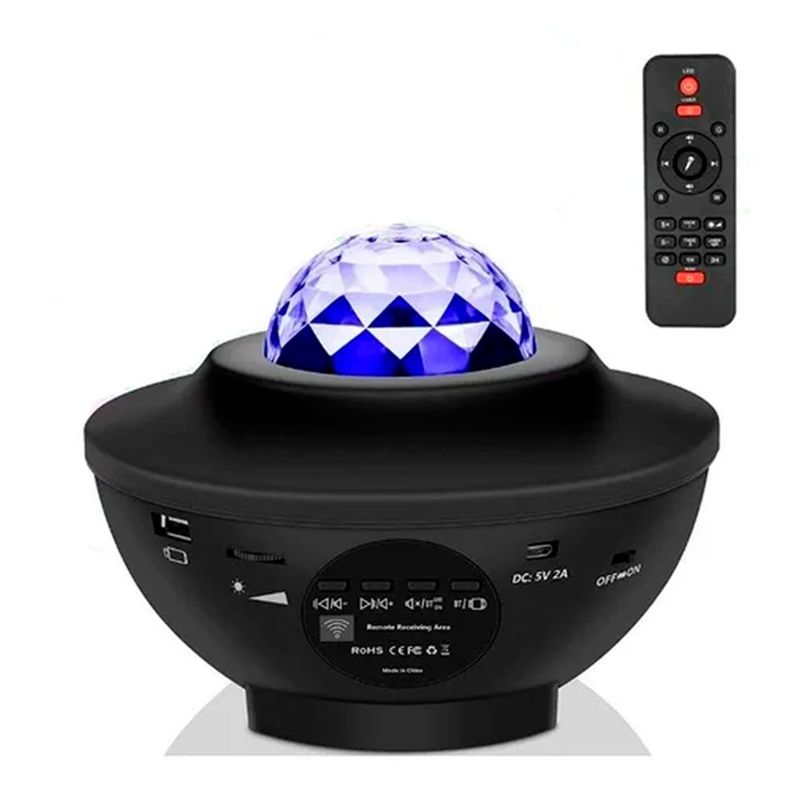Proyector De Galaxia Estrellas Led Y Sonido Bluetooth-0