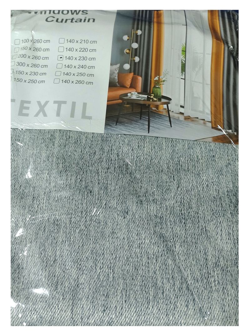 Set cortinas 2 paños sun out argolla 140 x 230 Gris-0