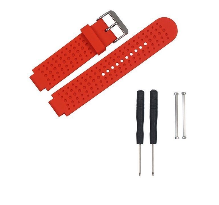 Correa Compatible Garmin Forerunner 230-235-630-220-620 Rojo-0