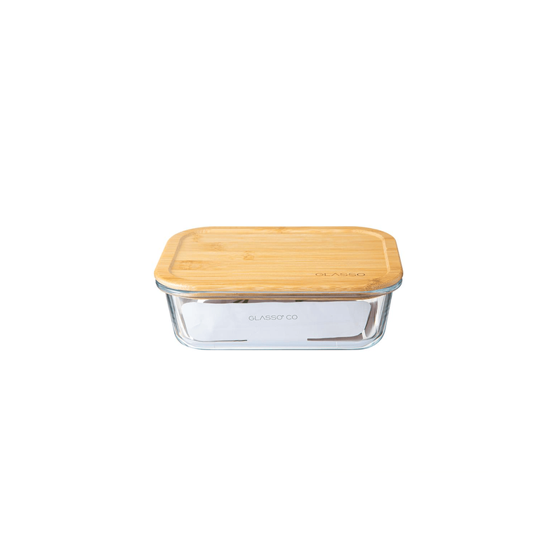 Envase Hermetico Vidrio Tapa Eco Bamboo Glasso 400ml-0