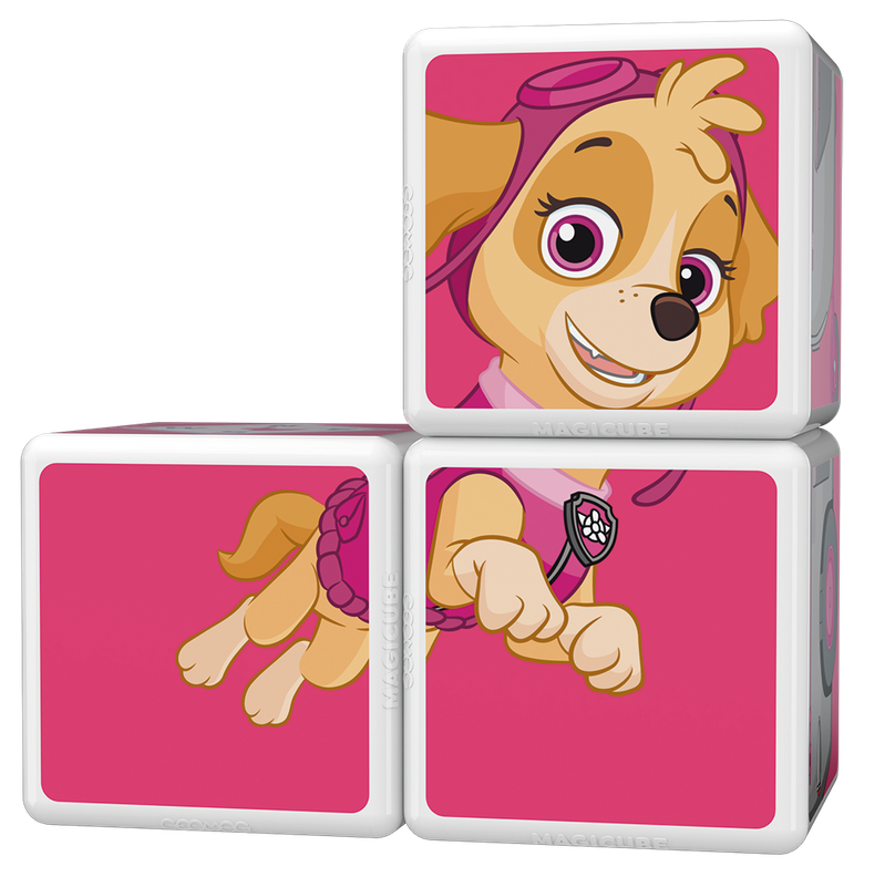 Cubos Magnéticos Paw Patrol-Helicoptero Skye 5U-3