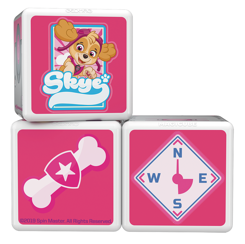Cubos Magnéticos Paw Patrol-Helicoptero Skye 5U-1