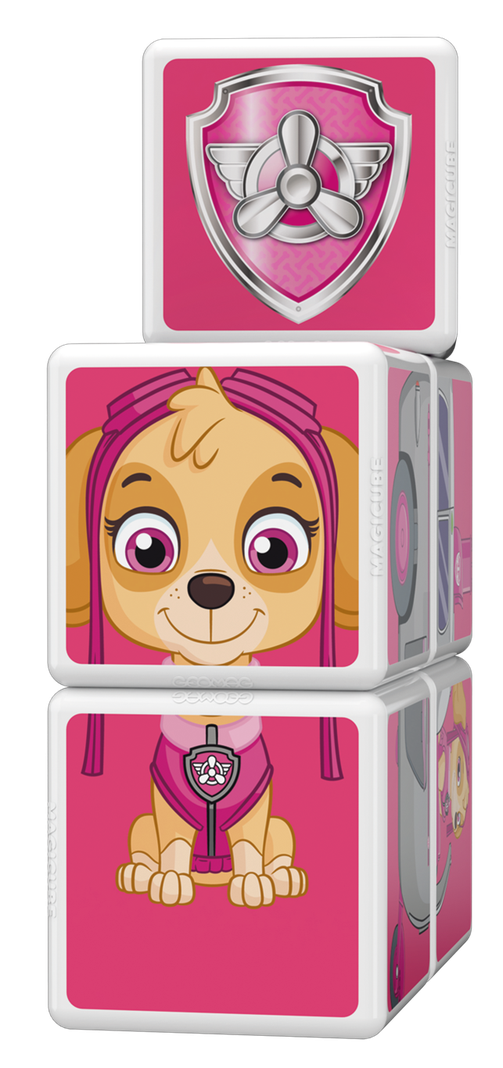 Cubos Magnéticos Paw Patrol-Helicoptero Skye 5U-2