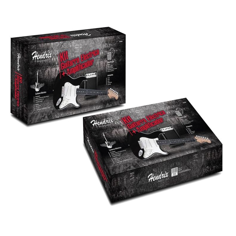 Kit Guitarra Electrica 39 Pulgadas + Amplificador 10W Hendrix-6
