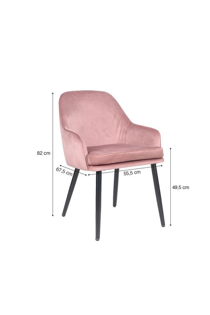 Pack 2 Sillas Comedor Ingrid Rosado-2