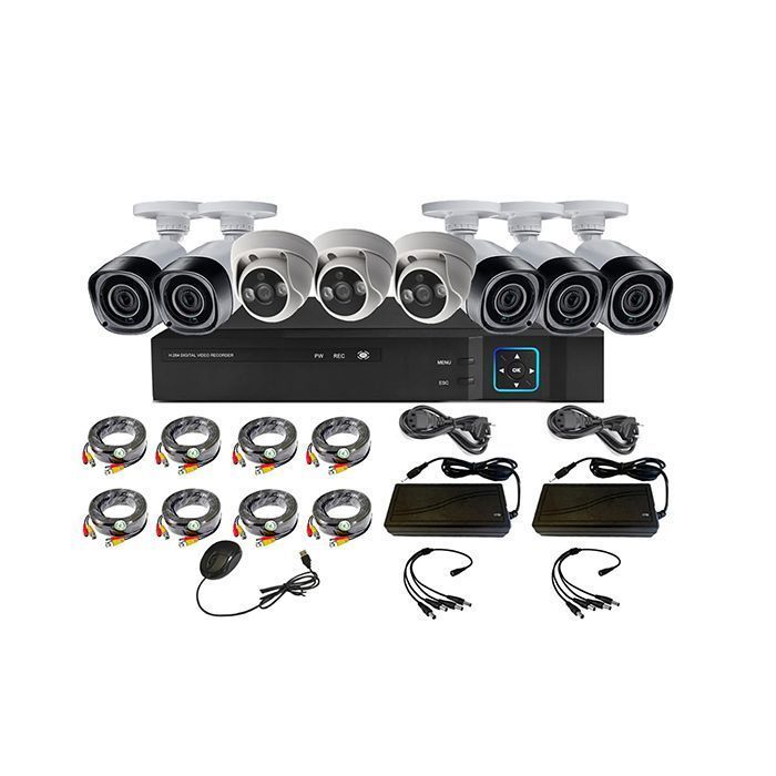 Kit 8 Cámaras de Seguridad Mixto HD 1MP - M81L-0