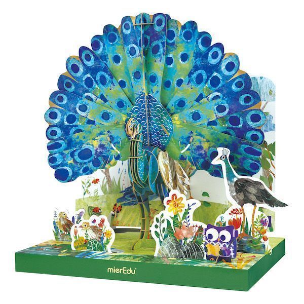 Puzzle Eco 3D Pavo Real-3