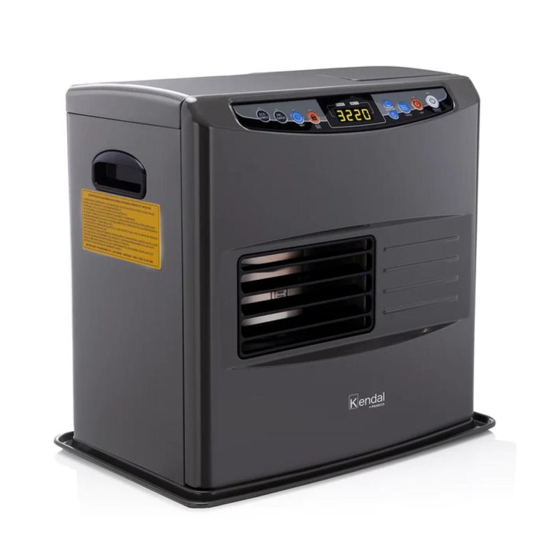 Estufa Calefactor A Parafina Kerosene 12000BTU LED Negro KPL-36 Kendal-1