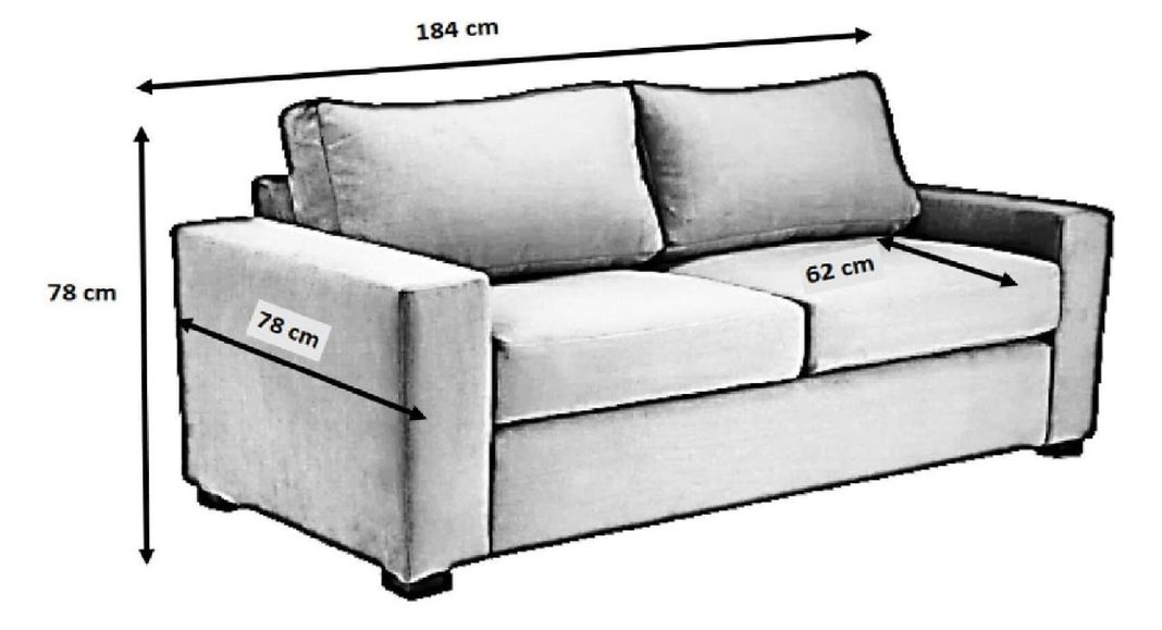 Sofá Felpa 3 Cuerpos Turquesa-2