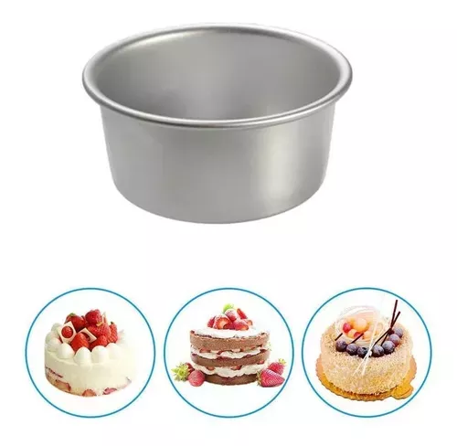 Molde Queque Redondo Molde Torta Molde Queques Aluminio 18cm-1