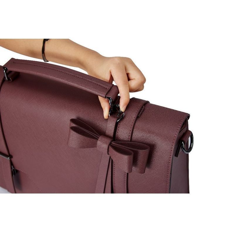 Ecosusi Bolso Maletín WORKS para laptop de hasta 15.6 '' - vino tinto-6