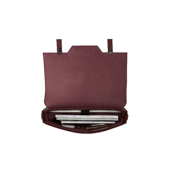 Ecosusi Bolso Maletín WORKS para laptop de hasta 15.6 '' - vino tinto-1